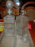 Sticle decorative din cristal, pentru coniac