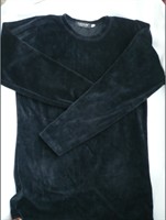 Bluza neagra catifea