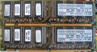 Memorii RAM 2x 64MB DIMM PC100
