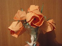 Buchet flori origami