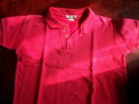 tricou polo rosu, copii