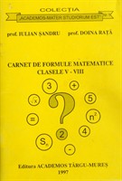 Carnet de formule matematice - clasele V-VIII