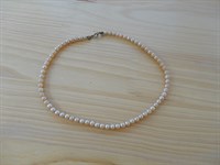colier perlute roz-bej