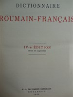 Dictionar roman francez, ed. 1936