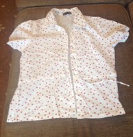 Bluza alba cu maneci scurte nr XL