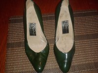 Pantofi de damă verde inchis