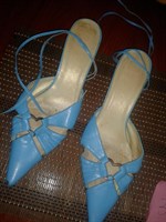 Pantofi de damă albastru deschis 3
