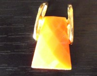 pandantiv portocaliu/auriu