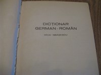 4334. Dictionar German-Roman