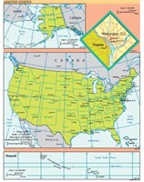 Harta Statele Unite ale Americii