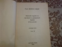 4582. Monica Visan - Metoda rapida de invatare a gramaticii limbii engleze - 1994