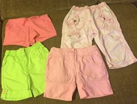 4 pantaloni scurti pentru fetita 4-5 ani