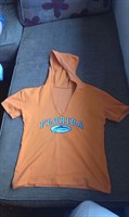 Tricou cu gluga portocaliu 42- 44 (?)