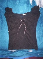 bluzita transparenta neagra foarte frumoasa