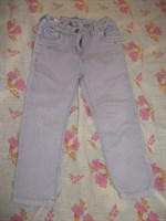 Jeans / blugi mov fetita cu elastic ajustabil, marimea 98 (2-3 ANI)