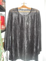 Bluza neagra transparenta