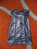 Rochie negru cu argintiu Amisu