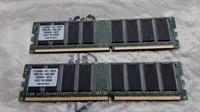 2 module memorie Infineon 512 MB DDR 400 CL3