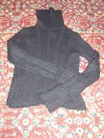 Bluza neagra pe gat pt. copii (fete)