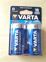 Set 2 baterii tip D Varta 1.5V