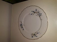 Set 6 farfurii 25 cm flori albastre (1)