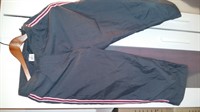 Pantaloni 3/4 gri cu vipusca roz