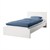 Cadru de pat pentru o persoana, alb, model MALM din IKEA